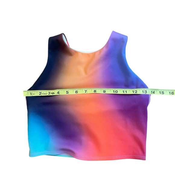 ATHLETA CONSCIOUS LOVE PROUDLY CROP TOP RAINBOW PRIDE - Picture 5 of 6